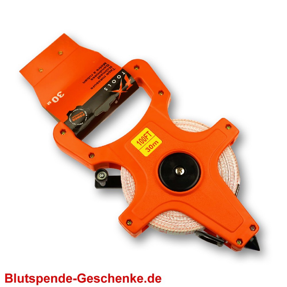 Blutspendegeschenk Rollmaßband 30 m
