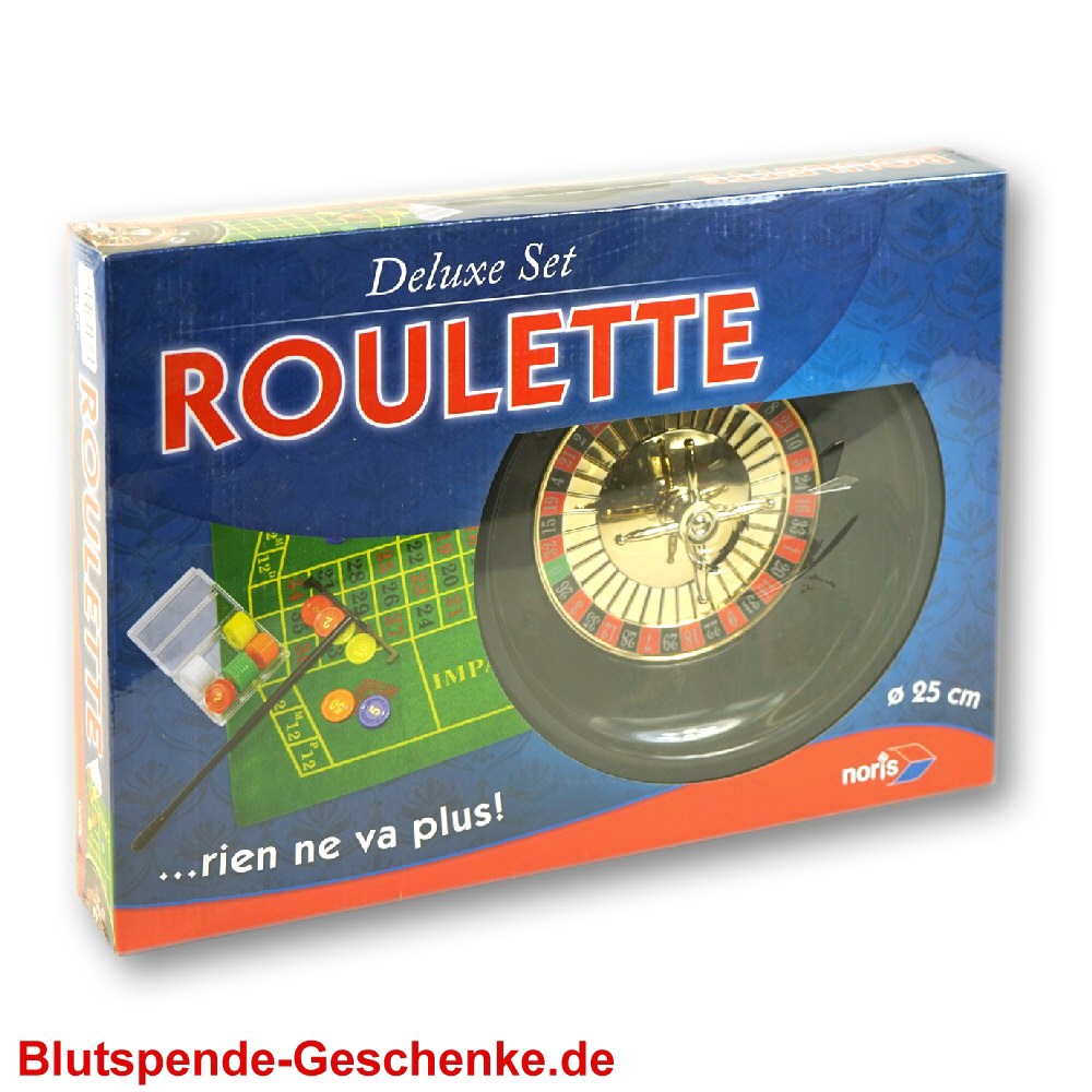 Blutspendegeschenk Roulette Spielset