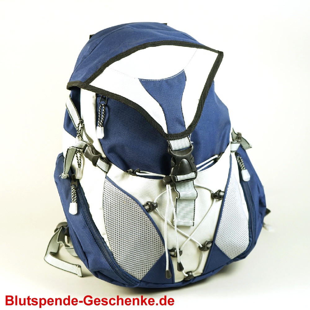 Blutspendegeschenk Rucksack blau