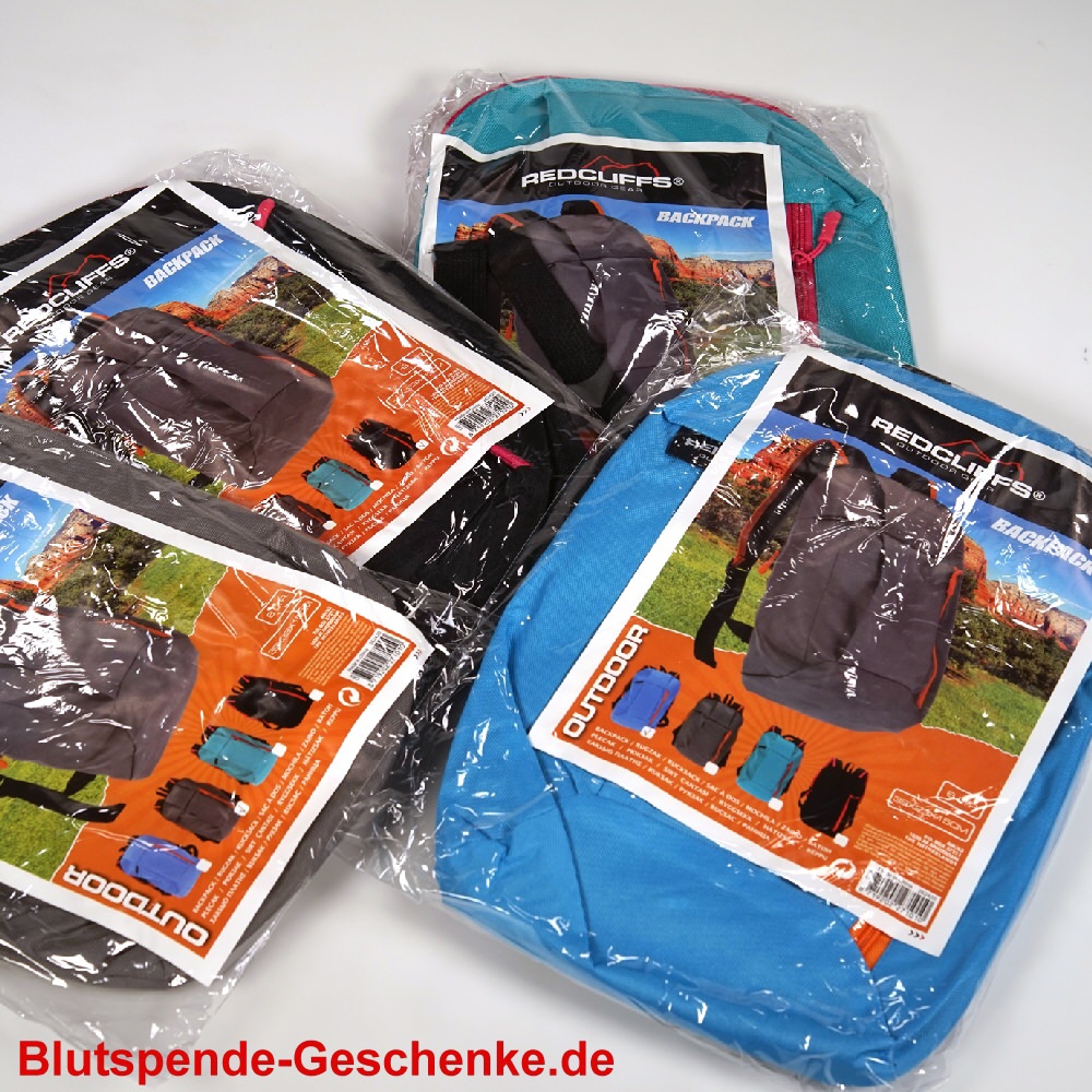 Blutspendegeschenk Rucksack