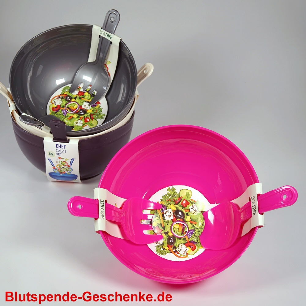 Blutspendegeschenk Salatschüssel-Set