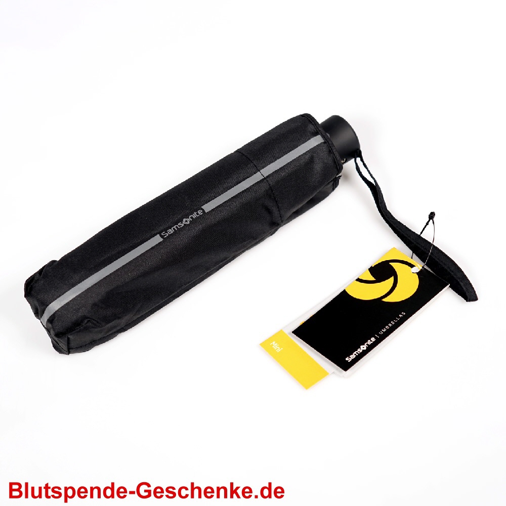 Blutspendegeschenk Samsonite-Schirm