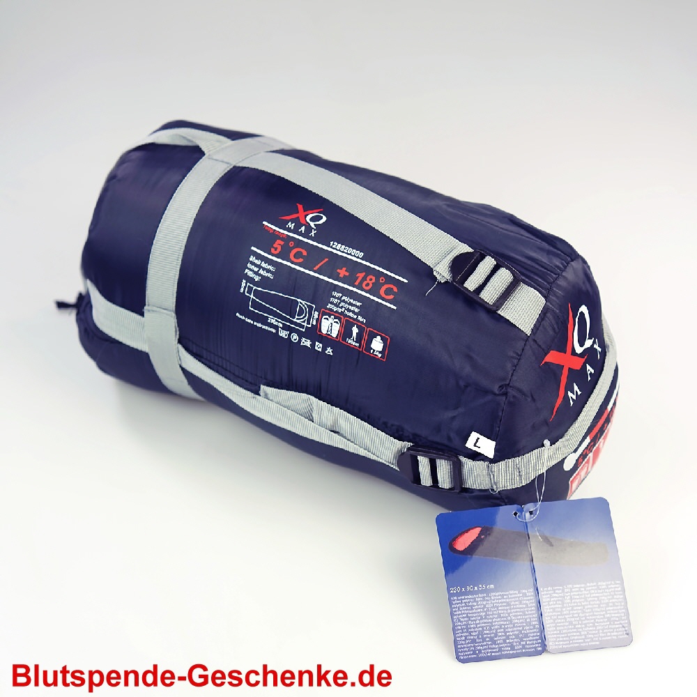 Blutspendegeschenk Schlafsack