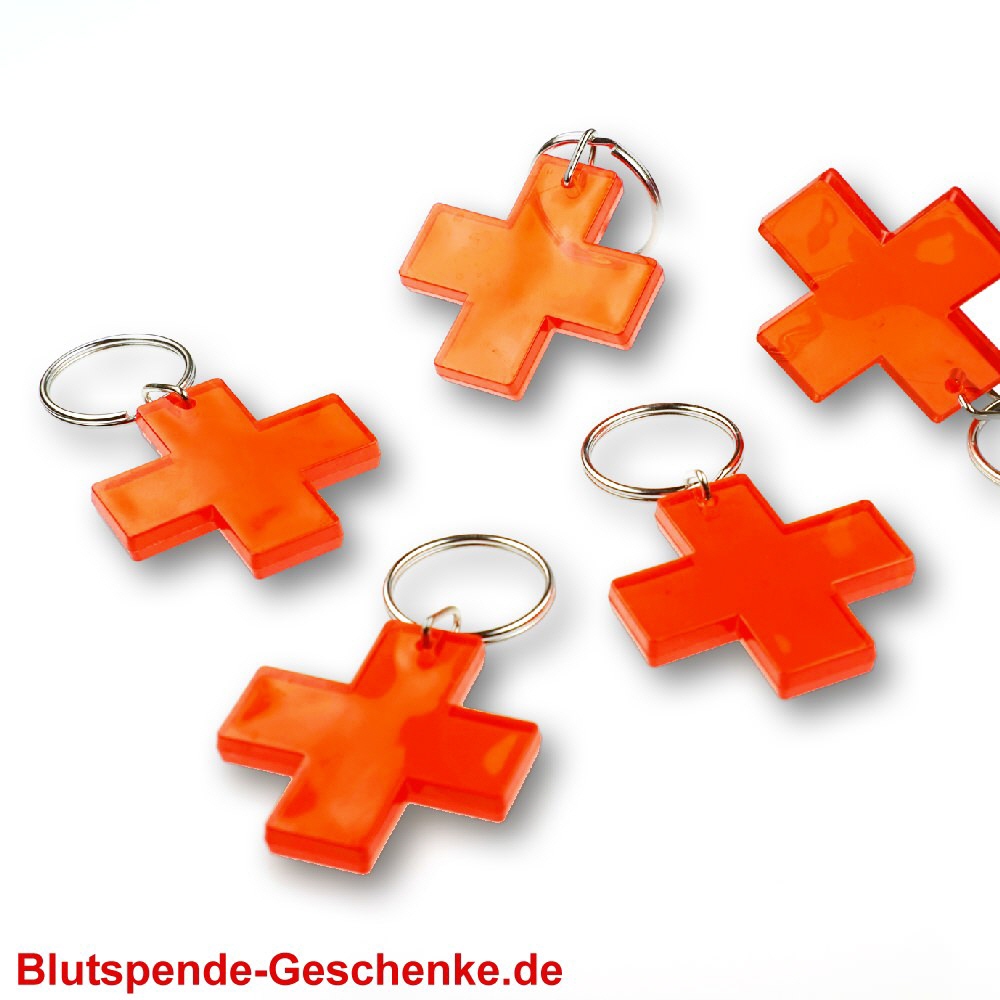 Blutspendegeschenk Schlüsselanhänger Kreuz