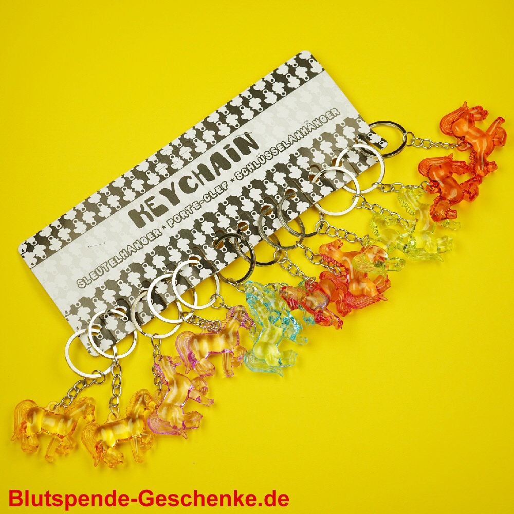 Blutspendegeschenk Schlüsselanhänger Pferd