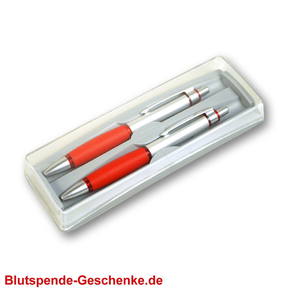 Blutspendegeschenk 2er-Set Schreibgeräte