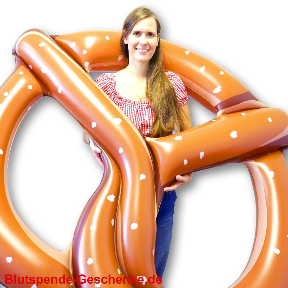 Blutspendegeschenk Mega-Brezel aufblasbar