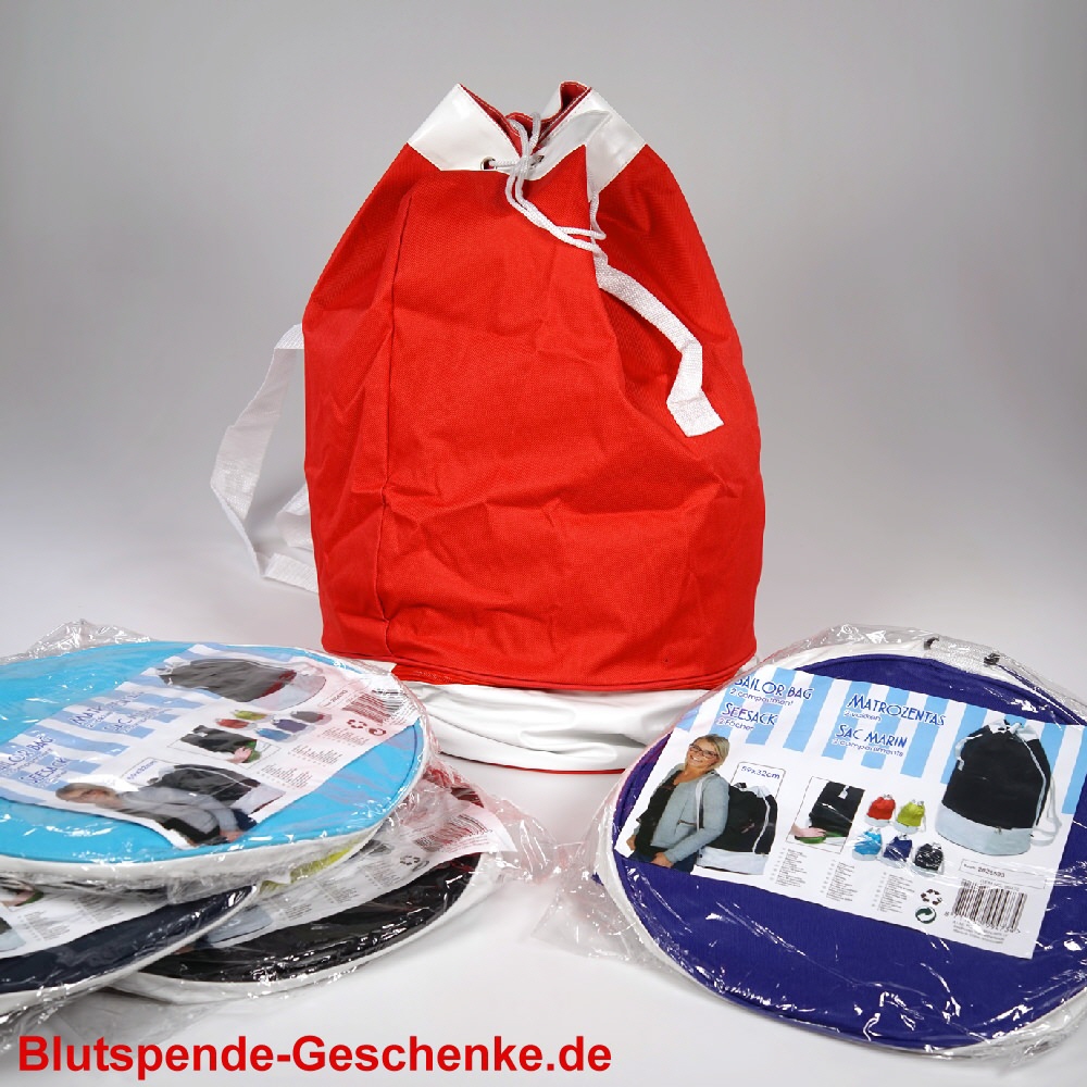 Blutspendegeschenk Seesack