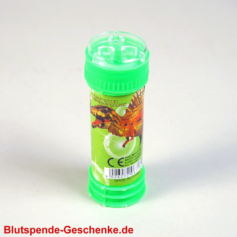 Blutspendegeschenk Dino-Seifenblasen-Geduldsspiel