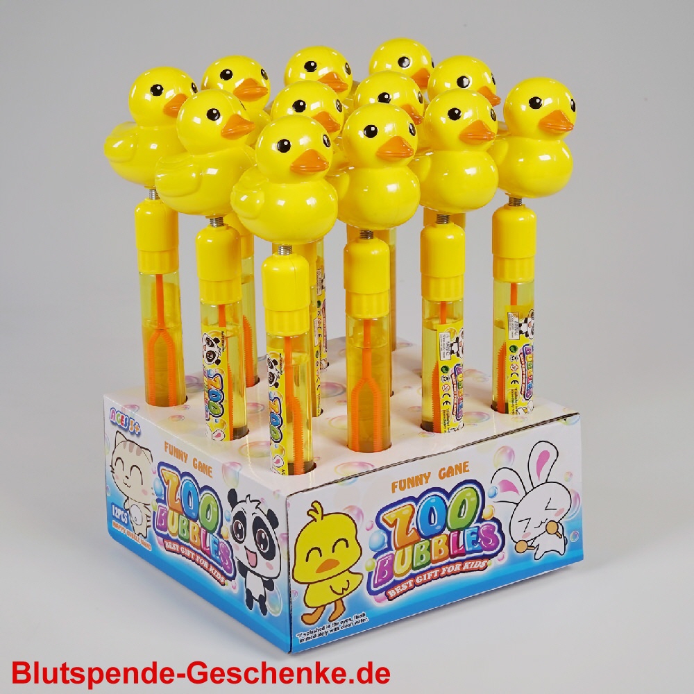 Blutspendegeschenk Seifenblasen-Entlein
