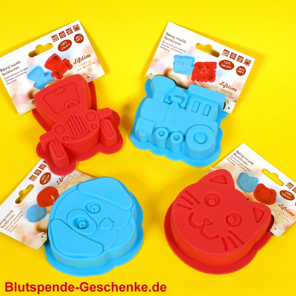Blutspendegeschenk Silikon-Backförmchen