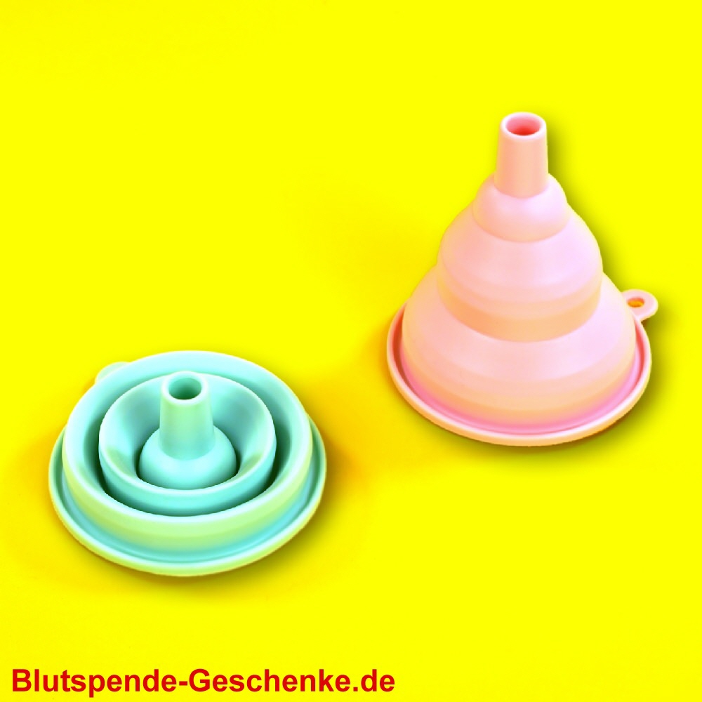 Blutspendegeschenk Silikontrichter