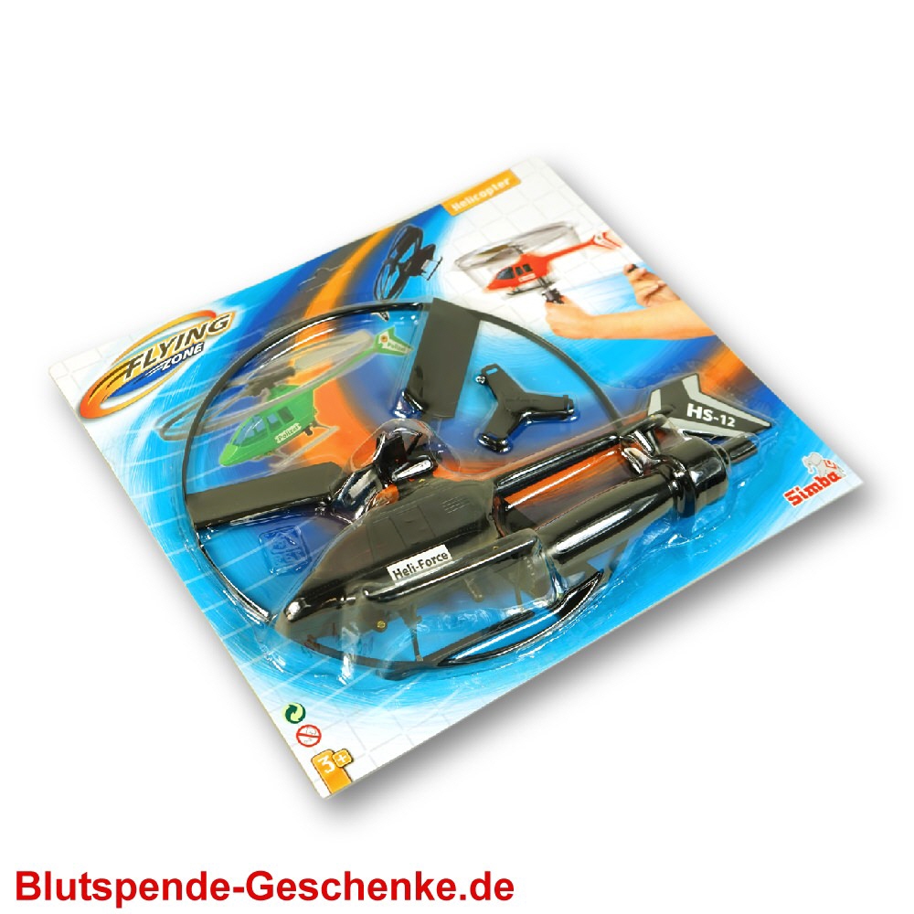 Blutspendegeschenk Helikopter