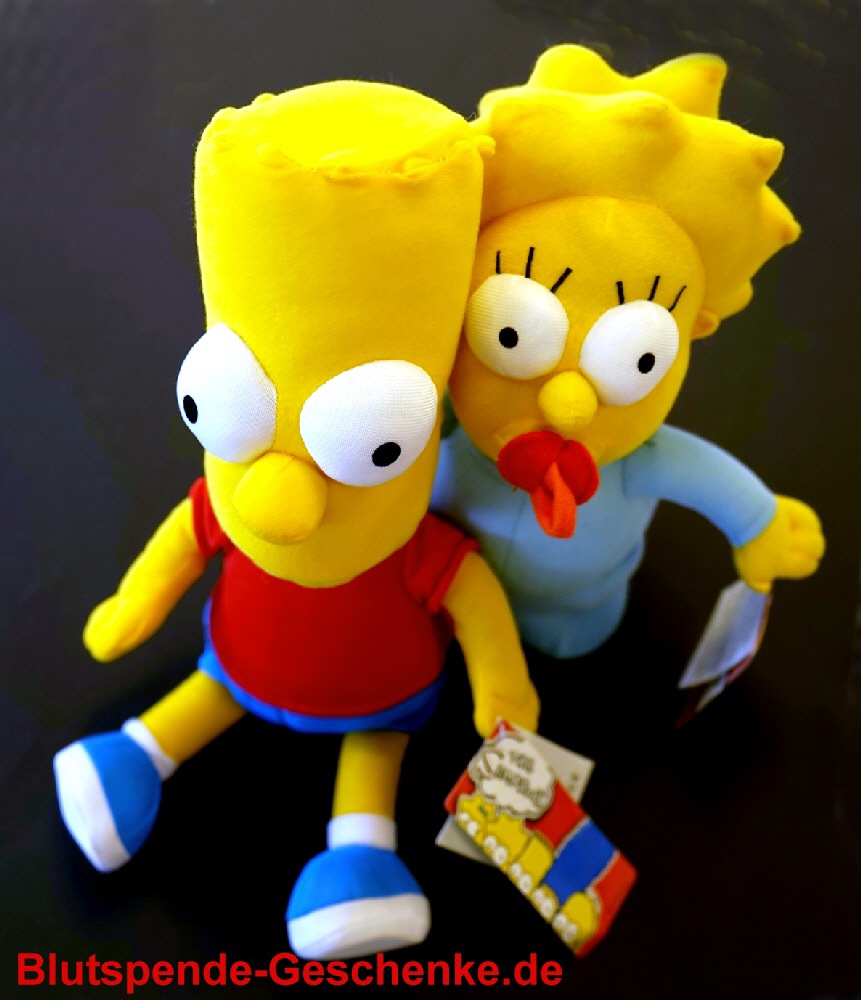 Blutspendegeschenk Simpsons-Plüschfiguren