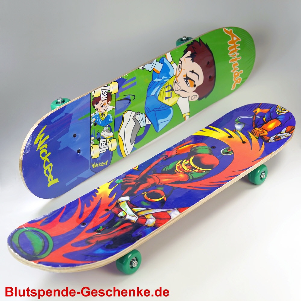 Blutspendegeschenk Skateboard