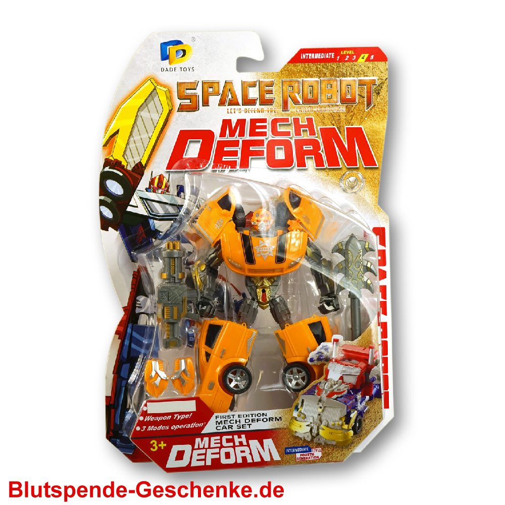 Blutspendegeschenk Weltraumroboter