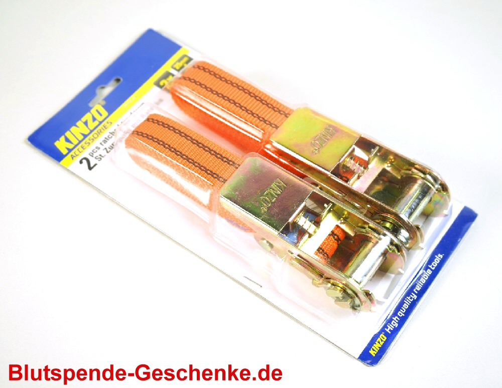 Blutspendegeschenk 2er-Set Spanngurte