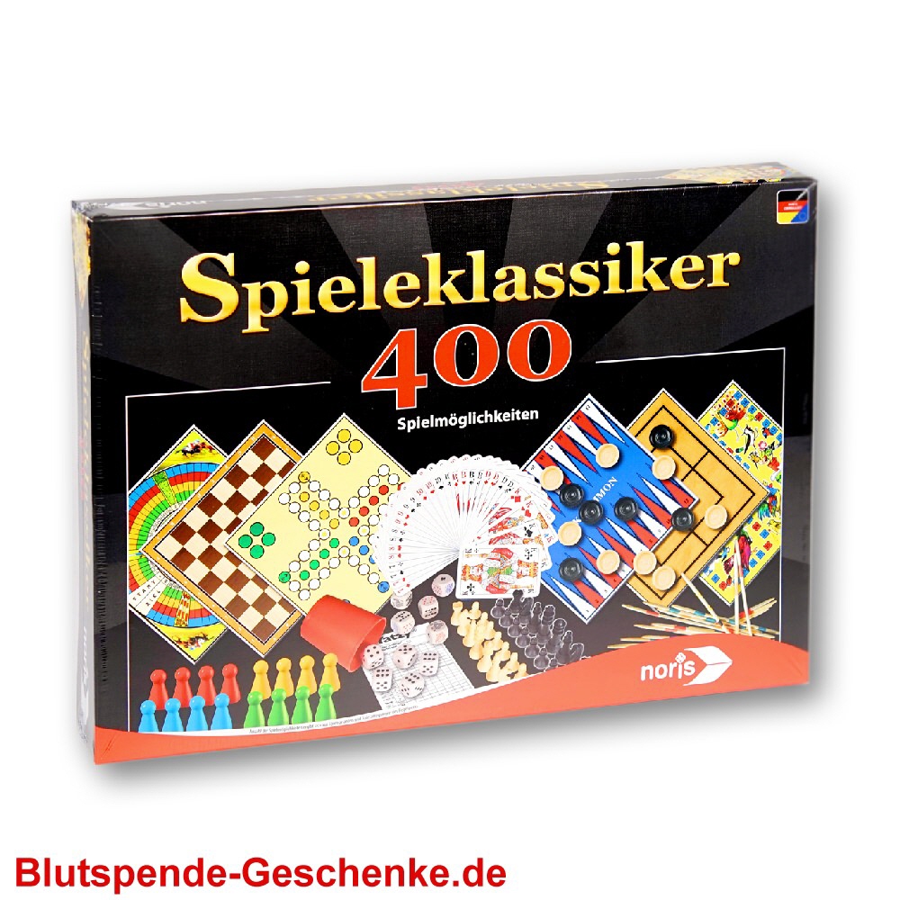 Blutspendegeschenk Spielesammlung 400 Klassiker