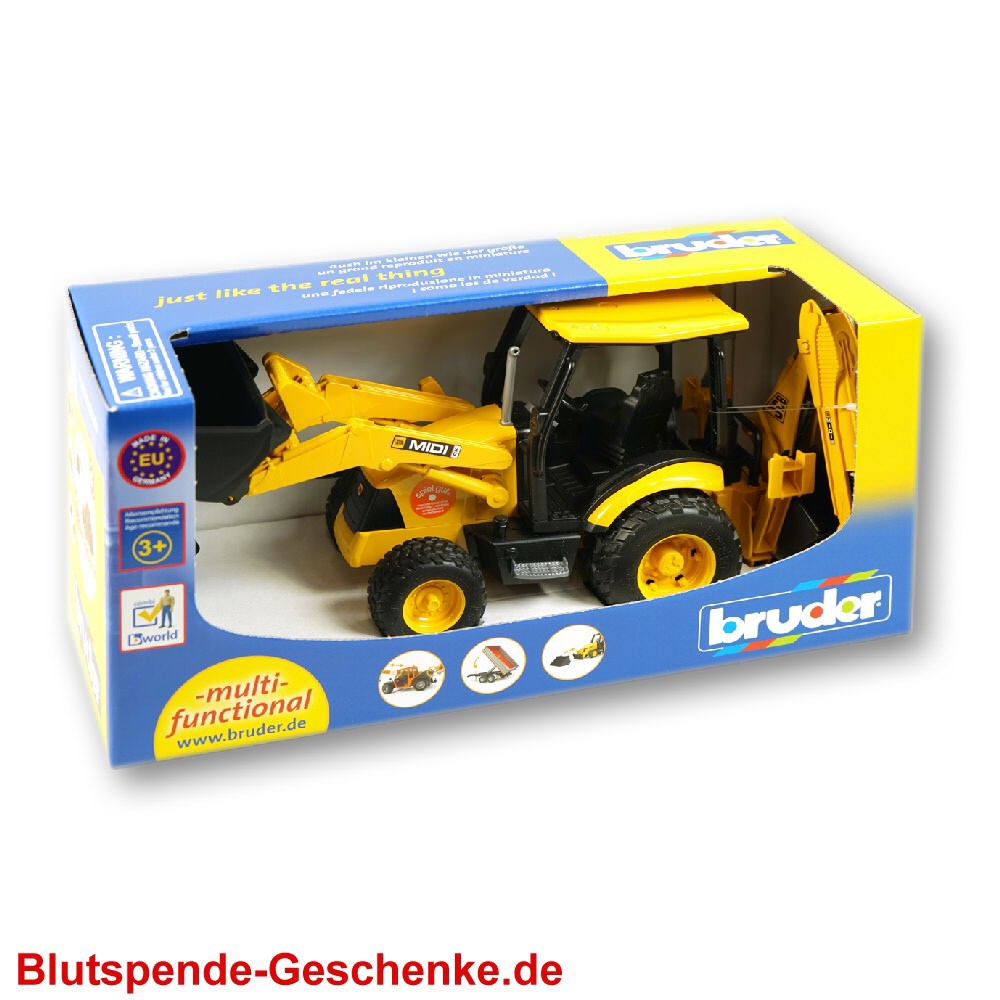 Blutspendegeschenk Bruder Spielzeug-Bagger