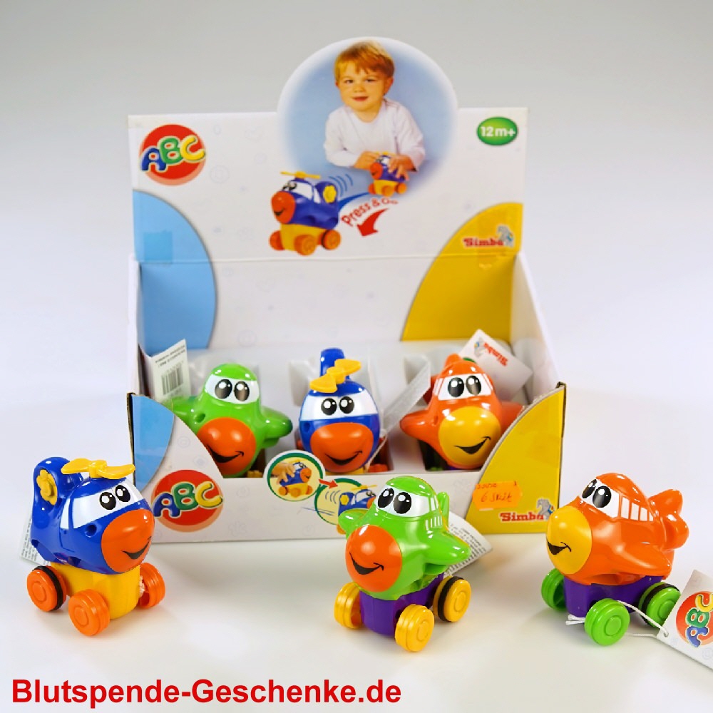 Blutspendegeschenk Spielzeug-Flugzeug