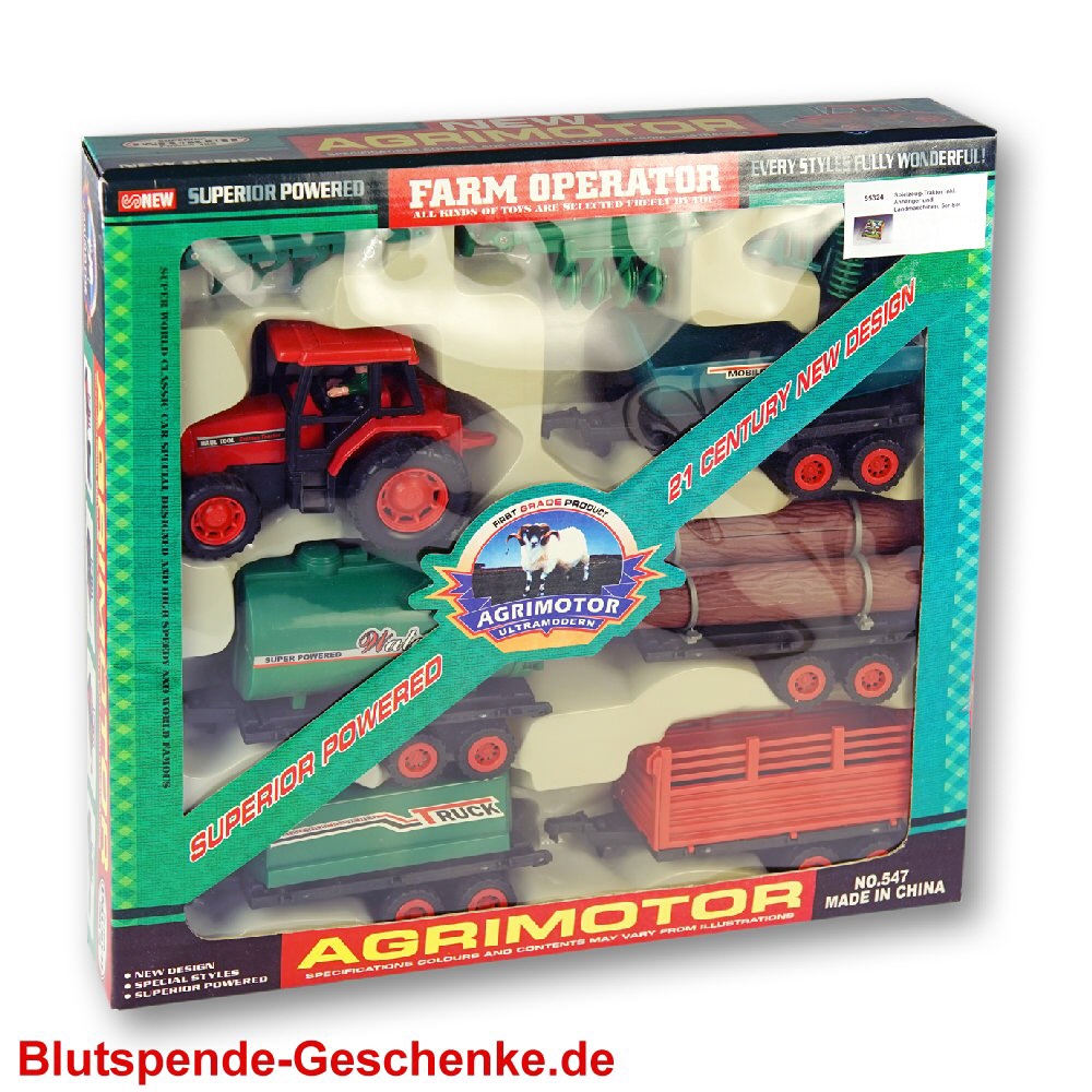 Blutspendegeschenk Landmaschinenset