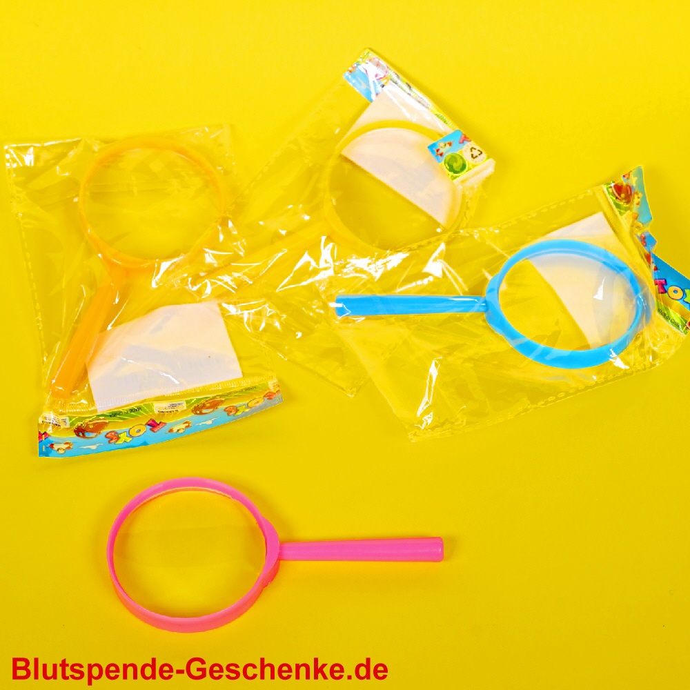 Blutspendegeschenk Spielzeug-Lupe