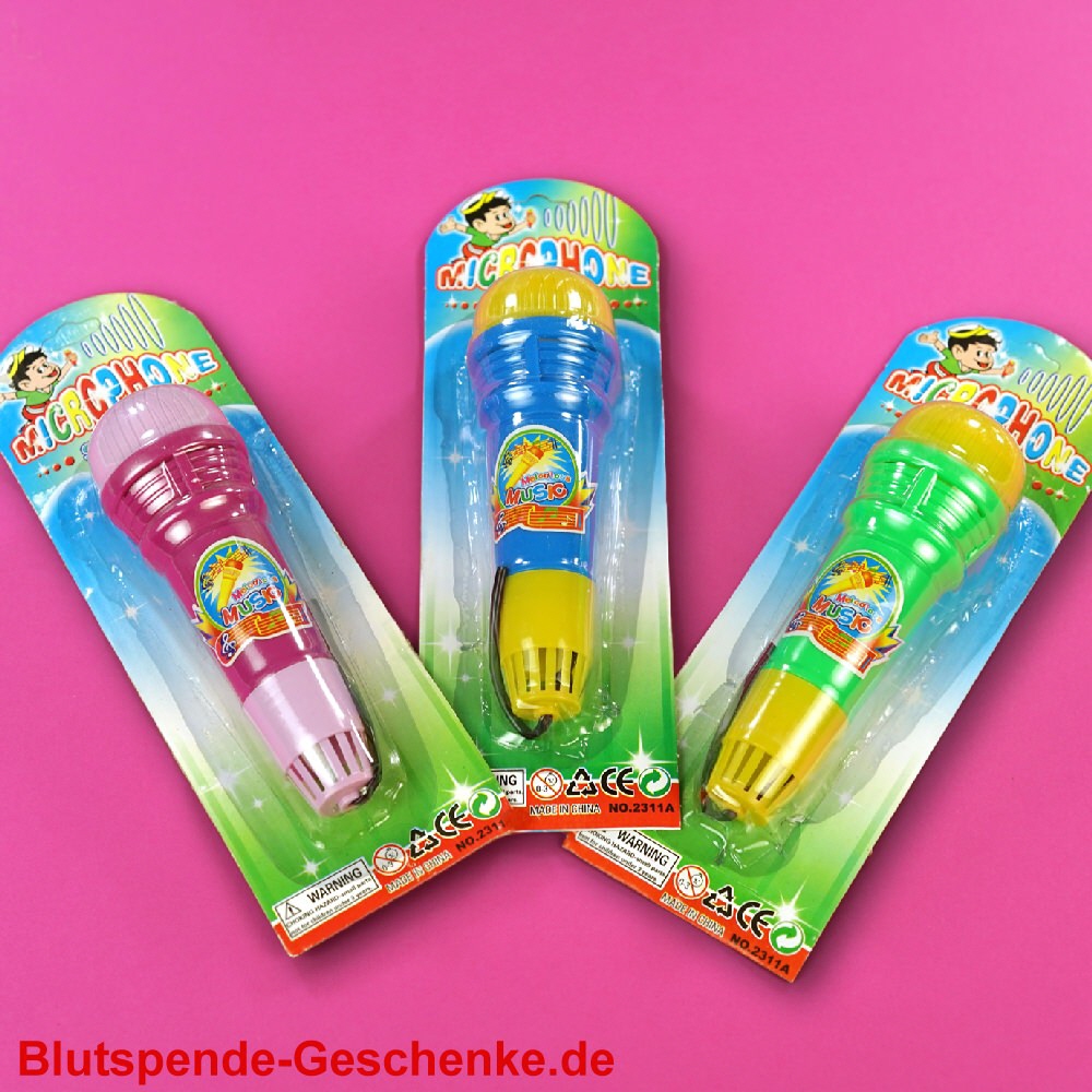 Blutspendegeschenk Spielzeug-Mikrofon