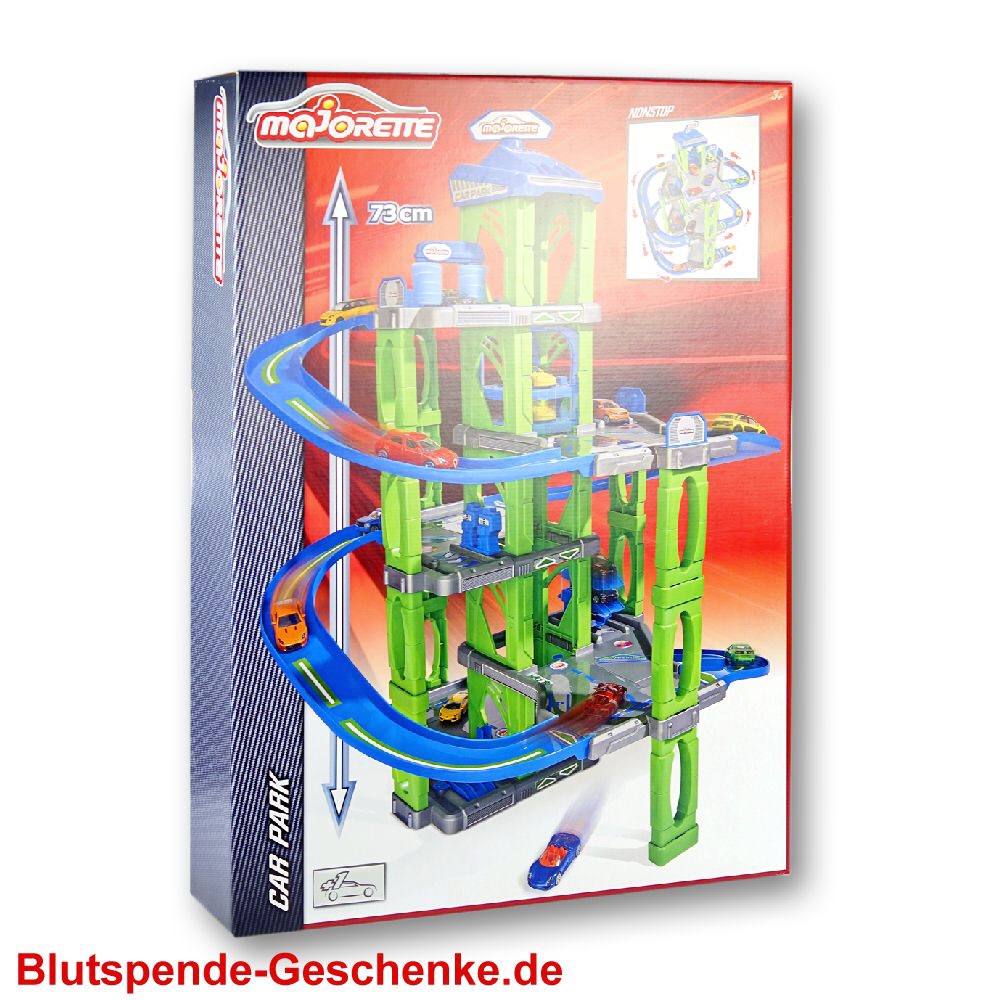 Blutspendegeschenk Spielzeug-Parkhaus