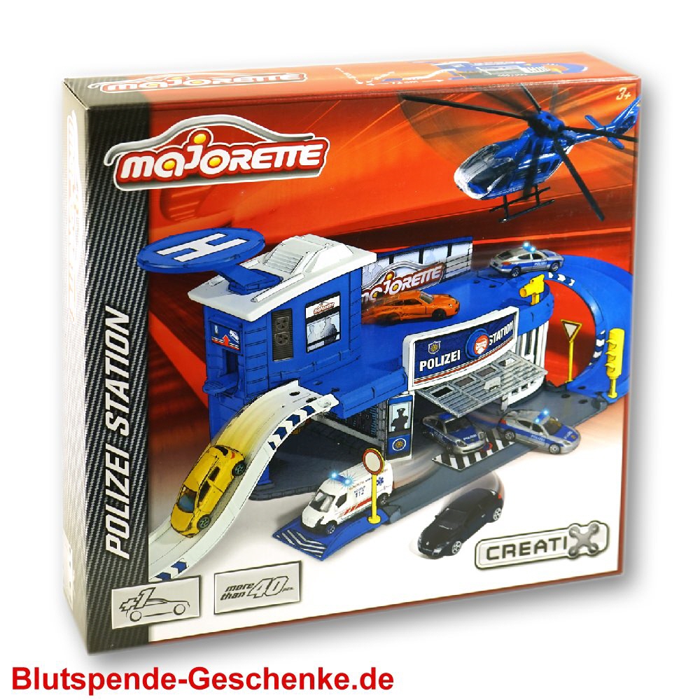 Blutspendegeschenk Polizei-Station Spielzeug