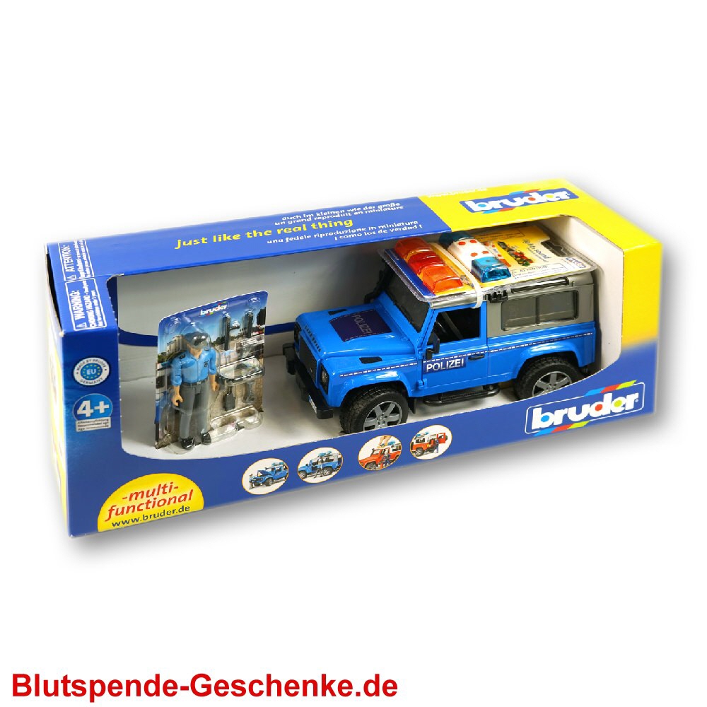 Blutspendegeschenk Spielzeug Polizei