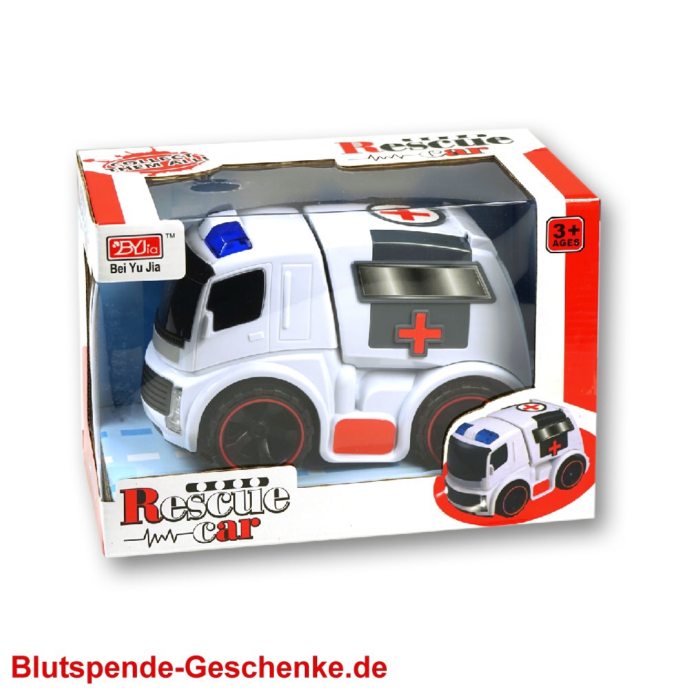 Blutspendegeschenk Futuristischer Rettungswagen