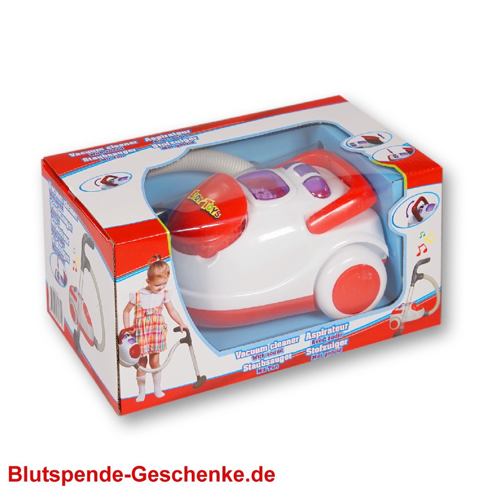 Blutspendegeschenk Spielzeug-Staubsauger