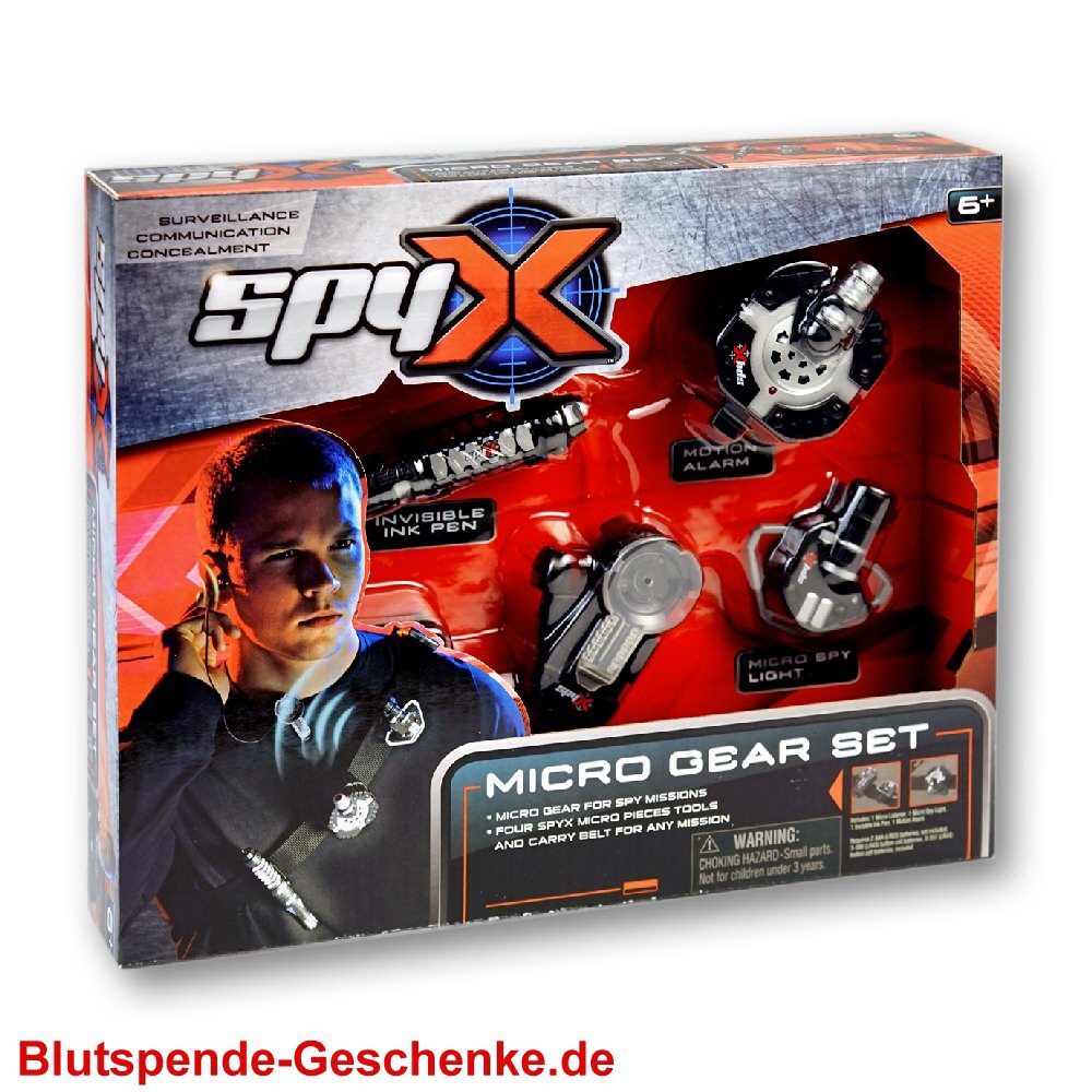 Blutspendegeschenk Spionage-Spielset