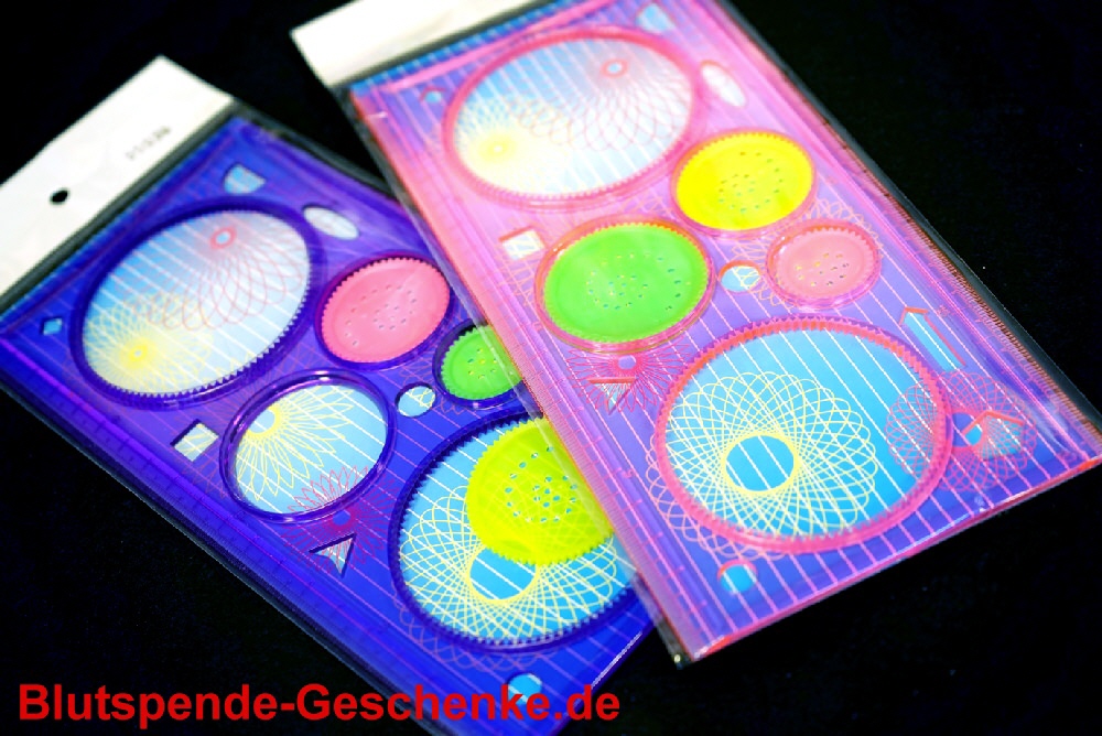Blutspendegeschenk Spiralschablonen-Set
