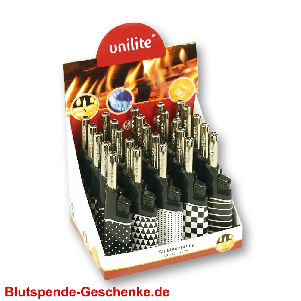 Blutspendegeschenk Schwarz-Weiss-Feuerzeuge