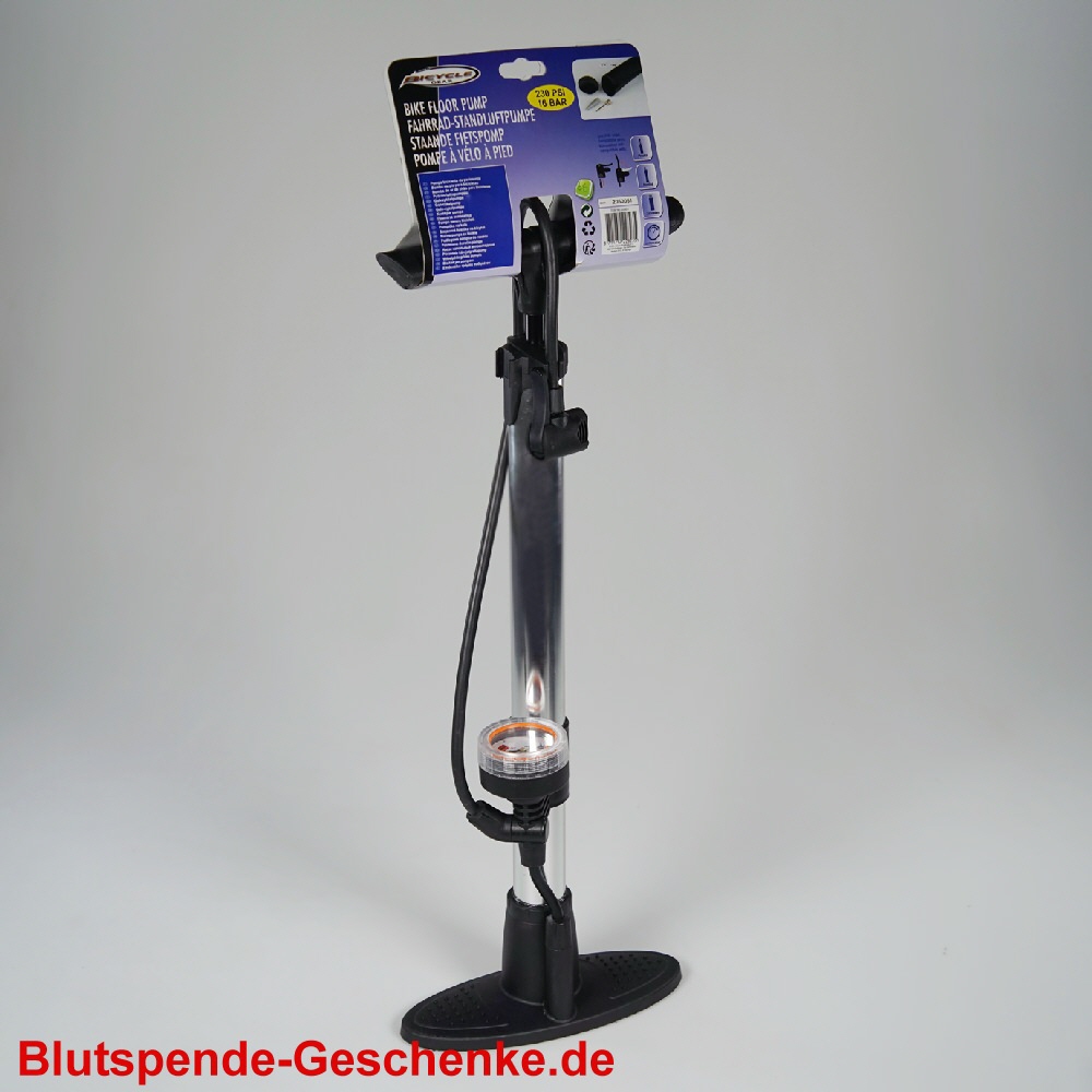 Blutspendegeschenk Fahrradpumpe