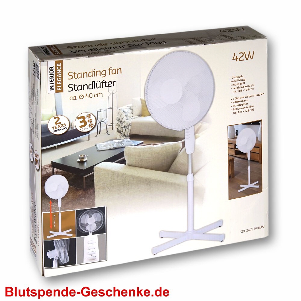 Blutspendegeschenk Standventilator