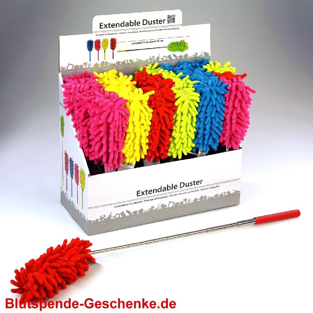 Blutspendegeschenk Staubwedel ausziehbar