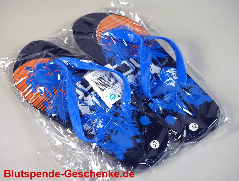Blutspendegeschenk Strandschuhe