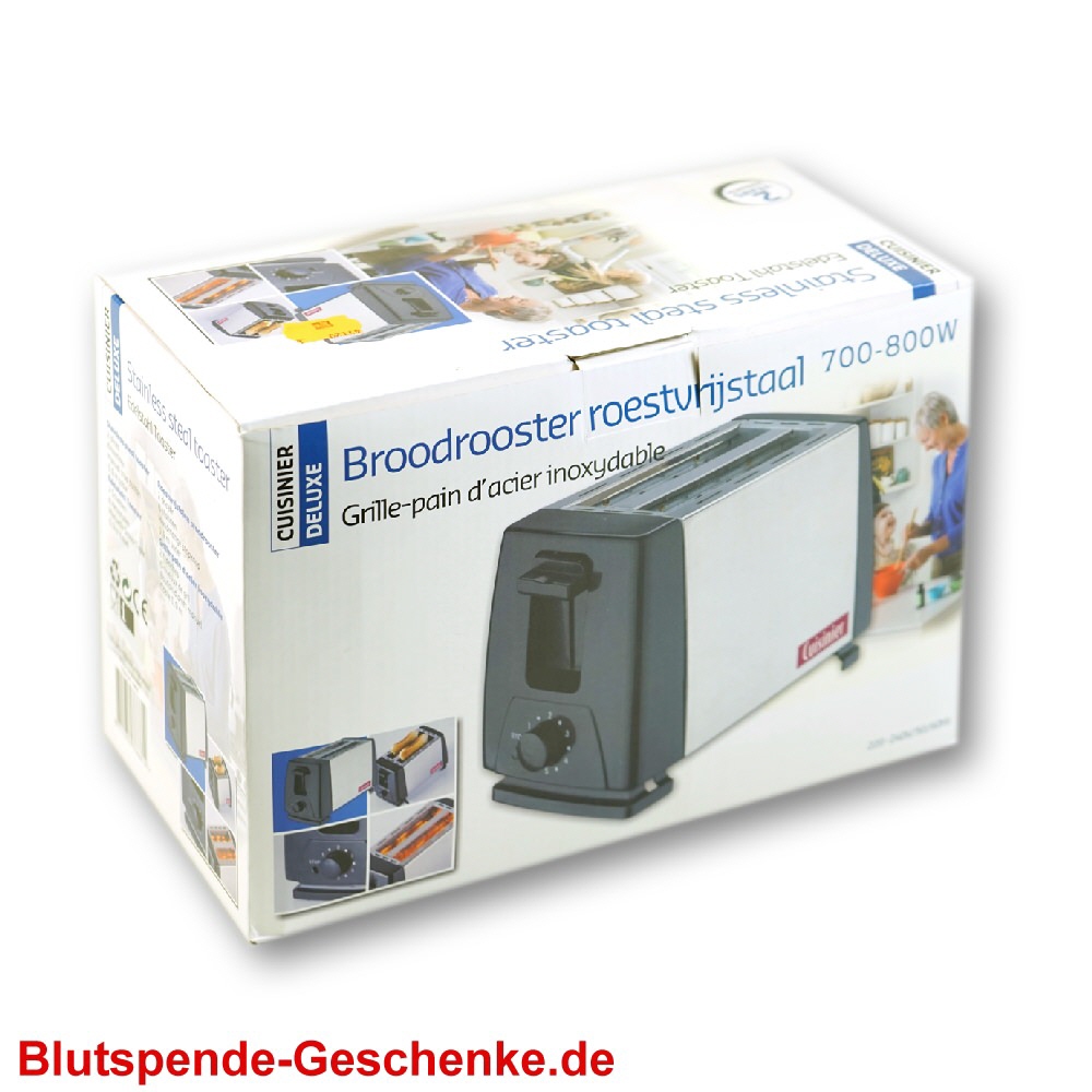 Blutspendegeschenk Toaster