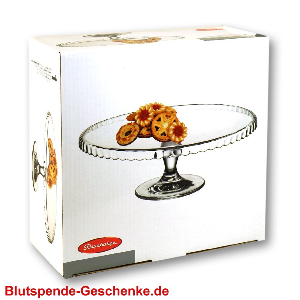 Blutspendegeschenk Tortenplatte