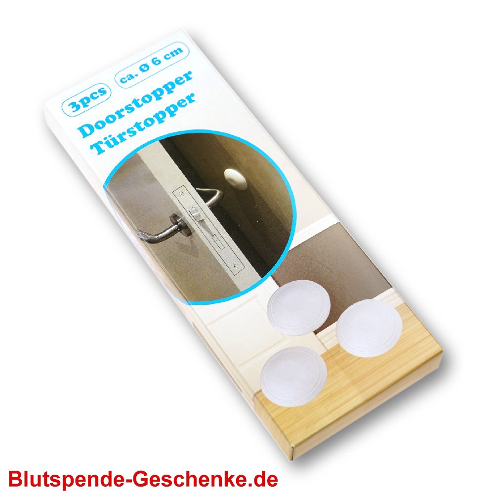 Blutspendegeschenk 3er-Set Türpuffer