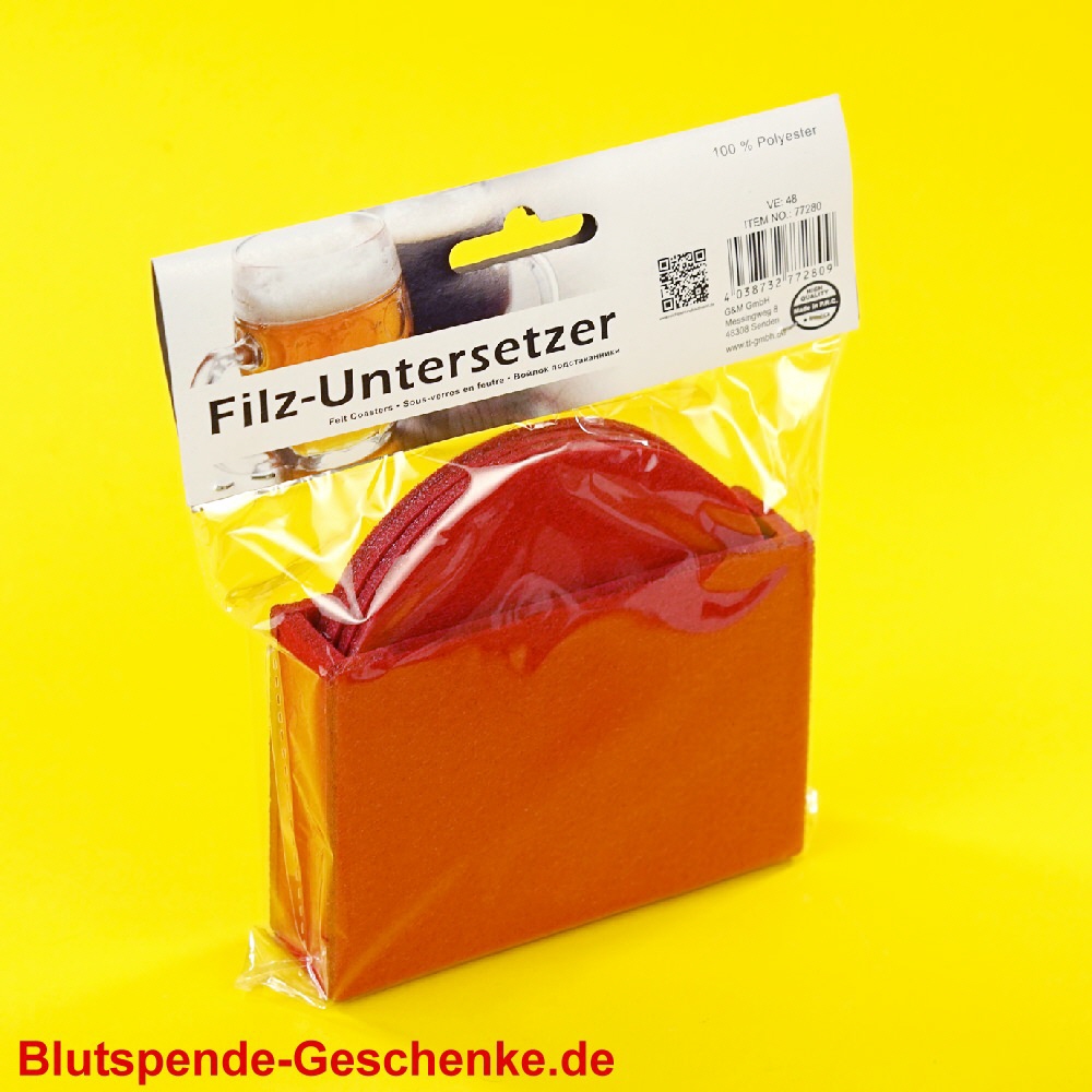 Blutspendegeschenk Untersetzer