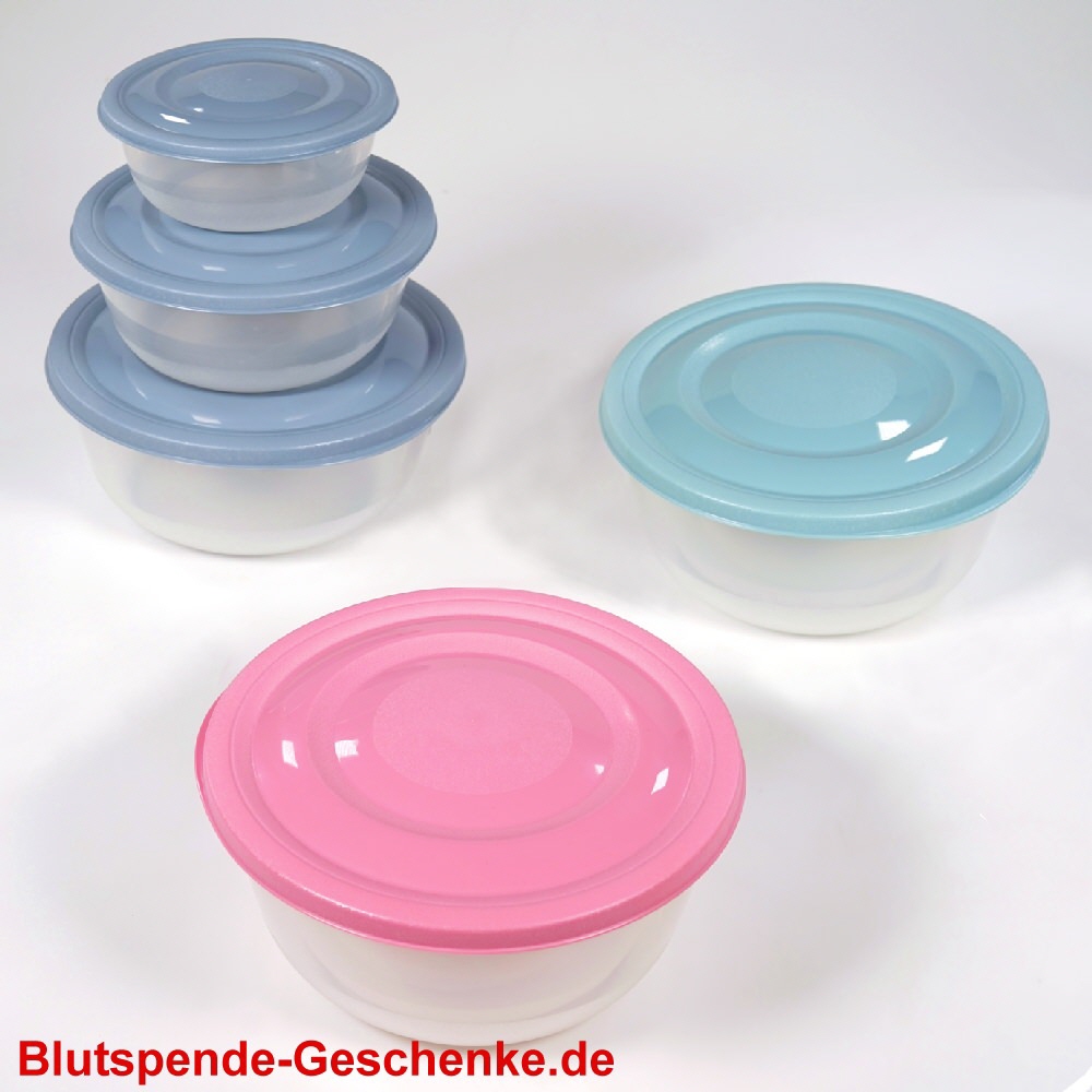 Blutspendegeschenk runde Vorratsdosen
