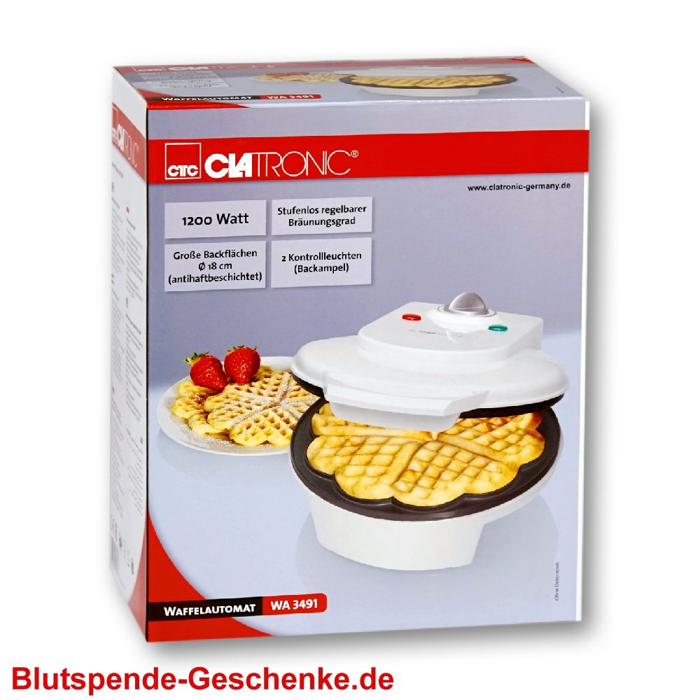 Blutspendegeschenk Waffeleisen