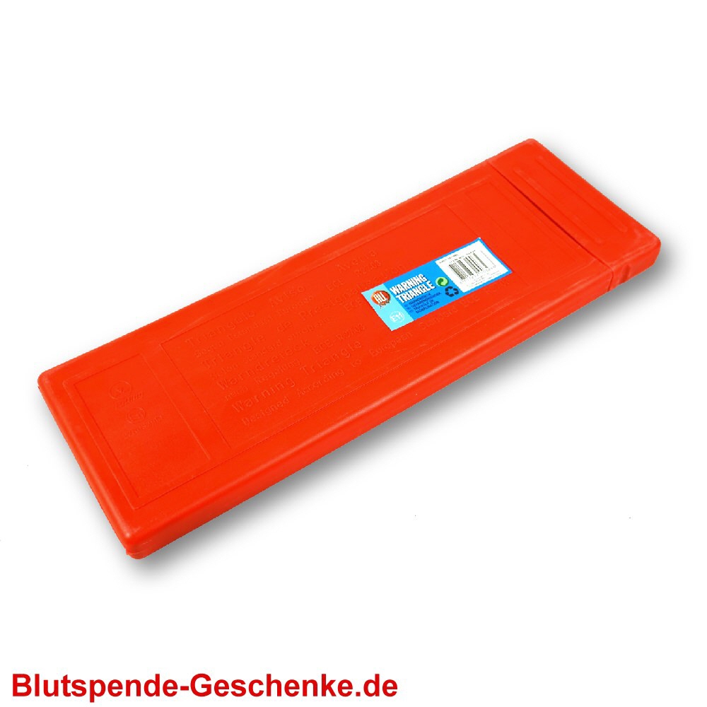 Blutspendegeschenk Warndreieck