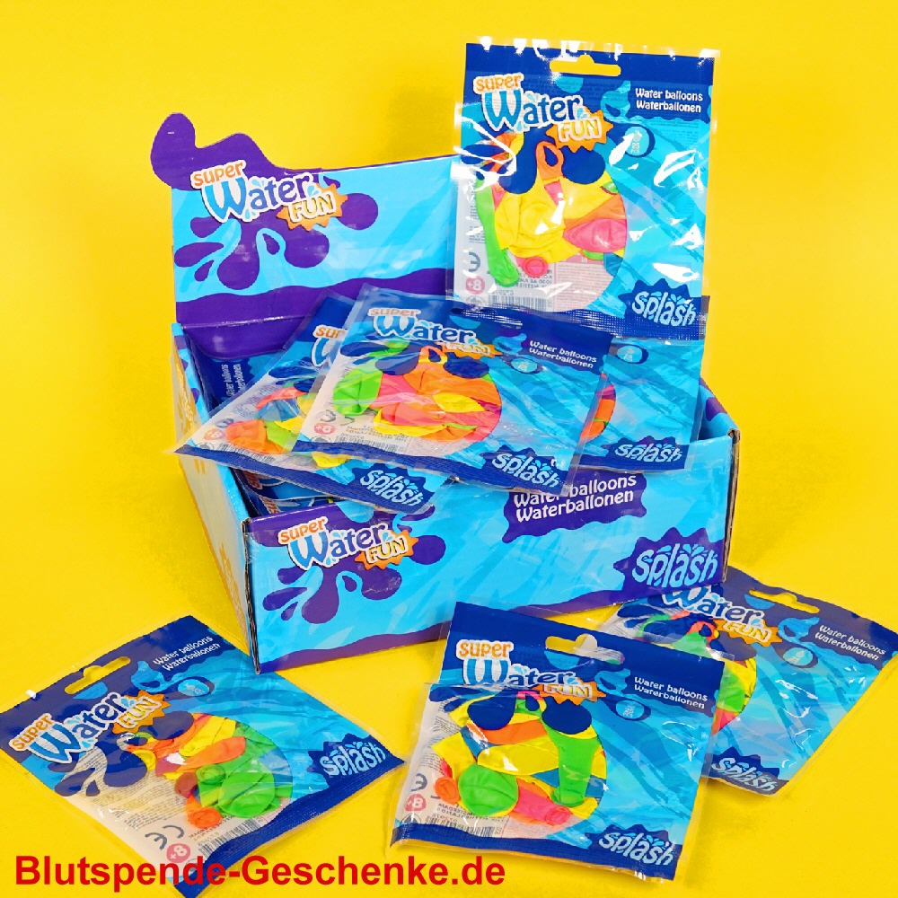 Blutspendegeschenk Wasserbomben