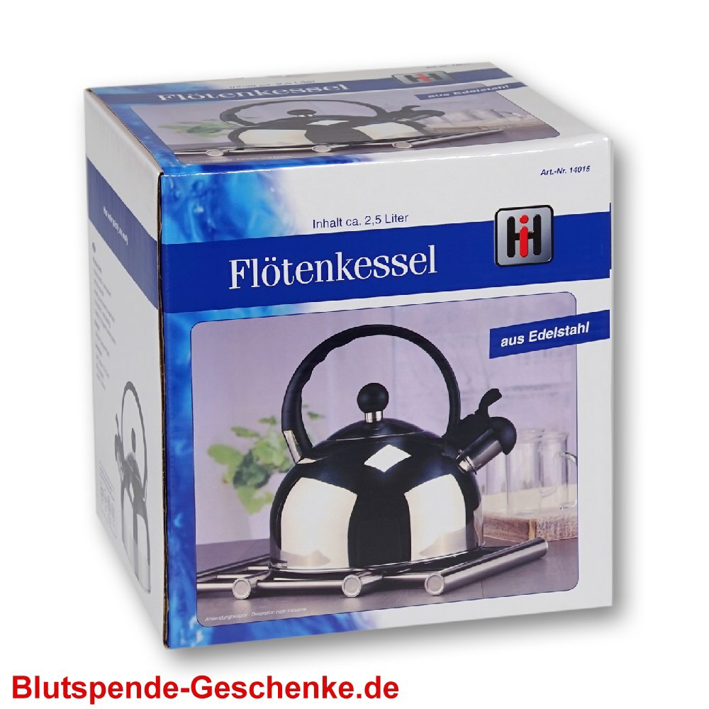 Blutspendegeschenk Teekessel