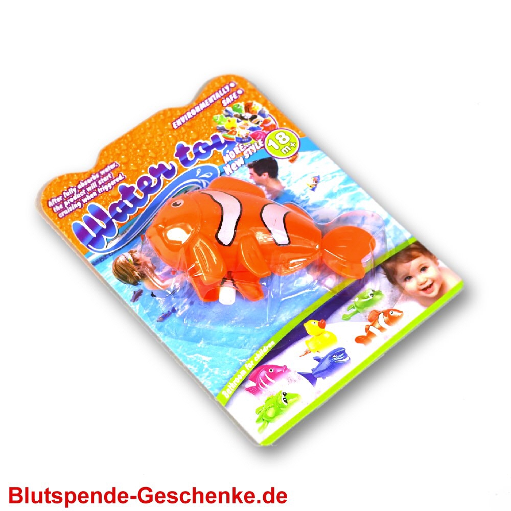 Blutspendegeschenk Clownfisch Wasserspielzeug