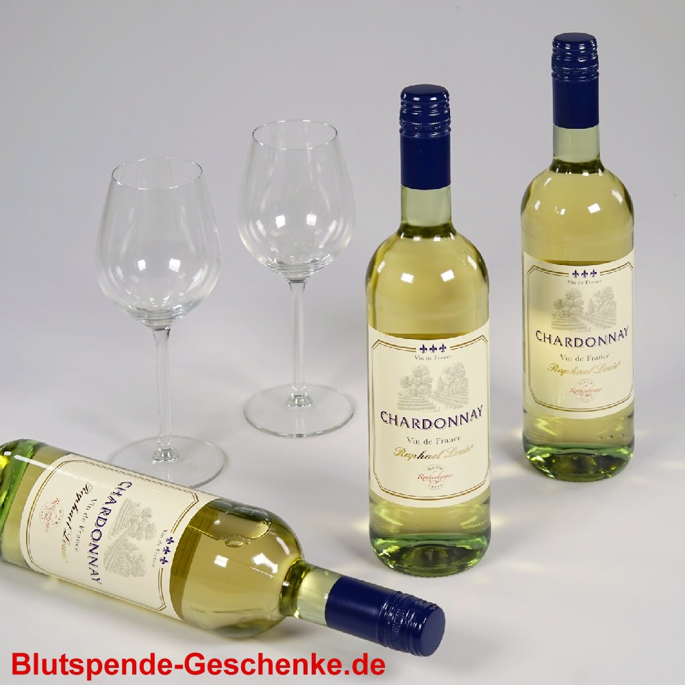 Blutspendegeschenk Weisswein Chardonnay